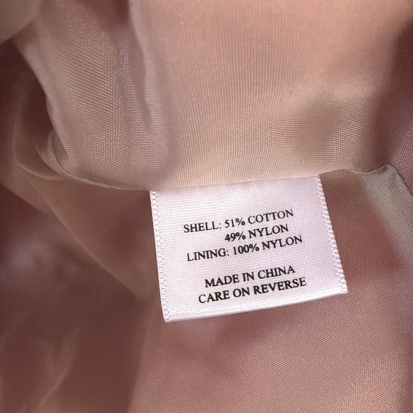 Vintage Talbots Trench Coat Womens Medium Orange Rain Jacket Short Belted - Picture 9 of 11